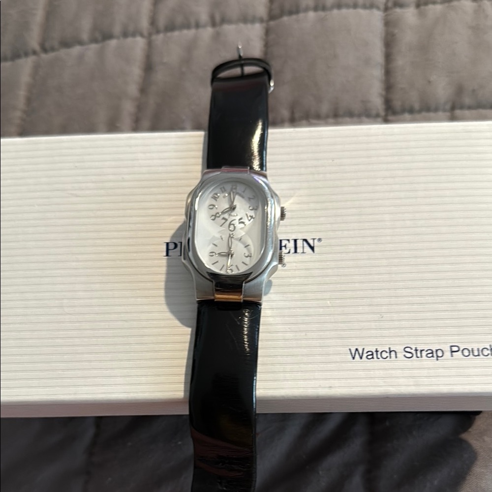Philip Stein Silver and Black Watch